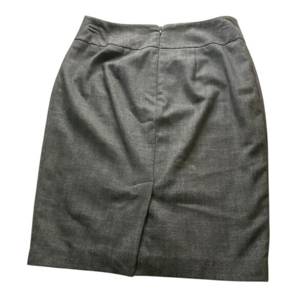Mossimo Skirt Women's Size 10 Black Gray Stretch Straight Lined Back Slit Pencil - Picture 8 of 8
